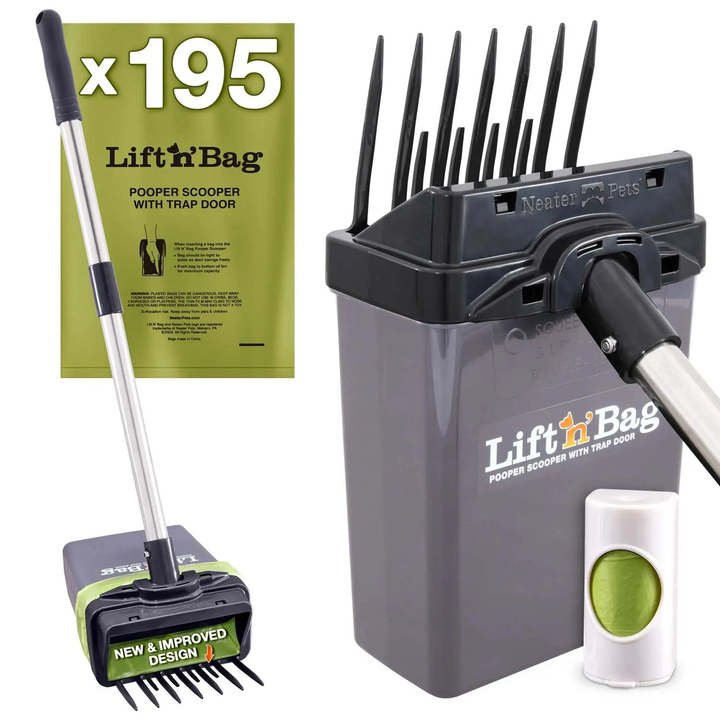 The "Lazy Human's Ultimate Poop Collector: 22β of Scooping Power & Extra-Large Bags for Those Unforgettable Doggie Deposits!