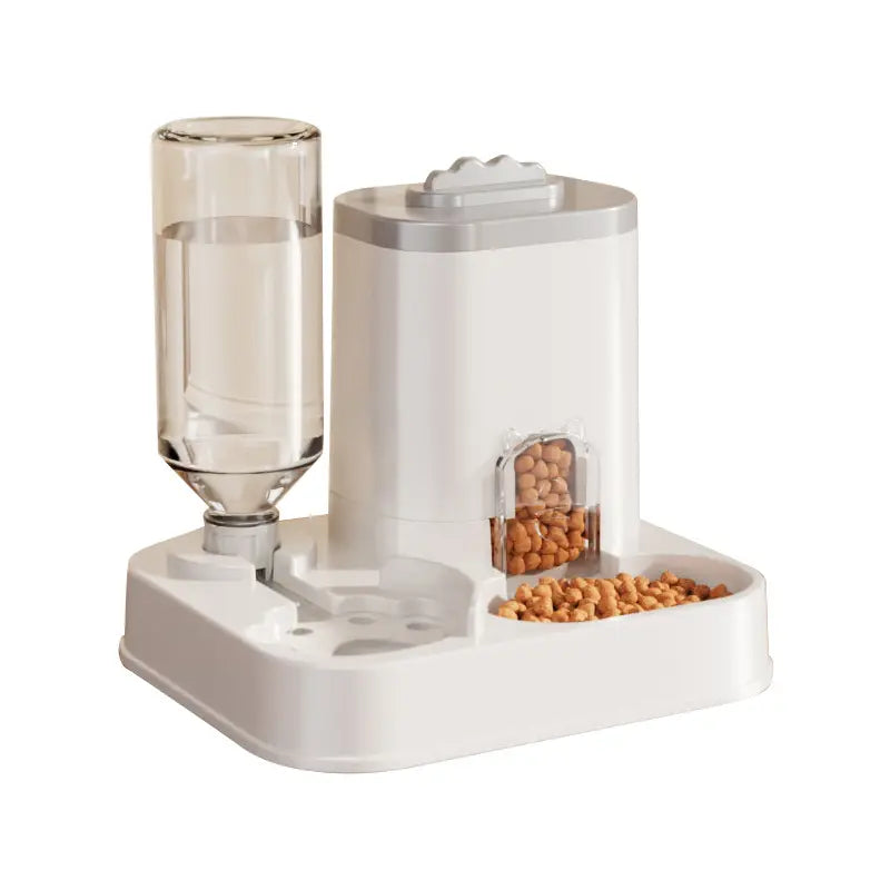 Purr-fectly Hydrated: The Cat's Ultimate Water & Snack Oasis - No Batteries, No Worries, Just Meow-nificent Sips & Nibbles!