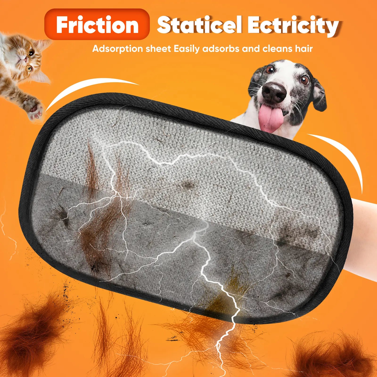 Furry Fury Fighter Gloves: The Ultimate Pet Hair Eraser for Snuggly Sidekicks and Couch Potato Heroes!