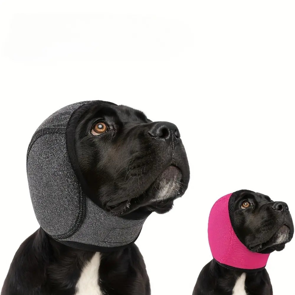 Bark-a-Lounger: Fido's Fashionable Ear Muff Wonder for Silent Beach Vacays!