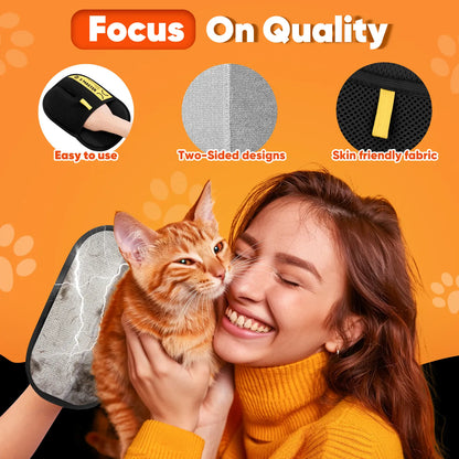 Furry Fury Fighter Gloves: The Ultimate Pet Hair Eraser for Snuggly Sidekicks and Couch Potato Heroes!