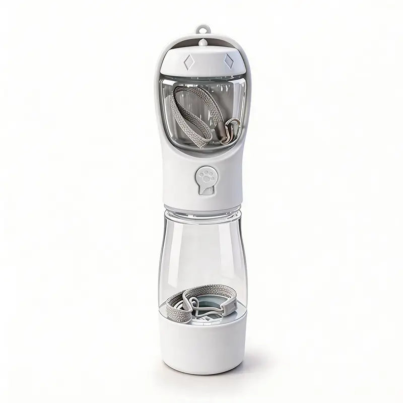 Thirsty Pooch's Ultimate Adventure Hydration Station: 3-in-1 Water Bottle & Poop Bag Dispenser for the Classy Canine On-the-Go!