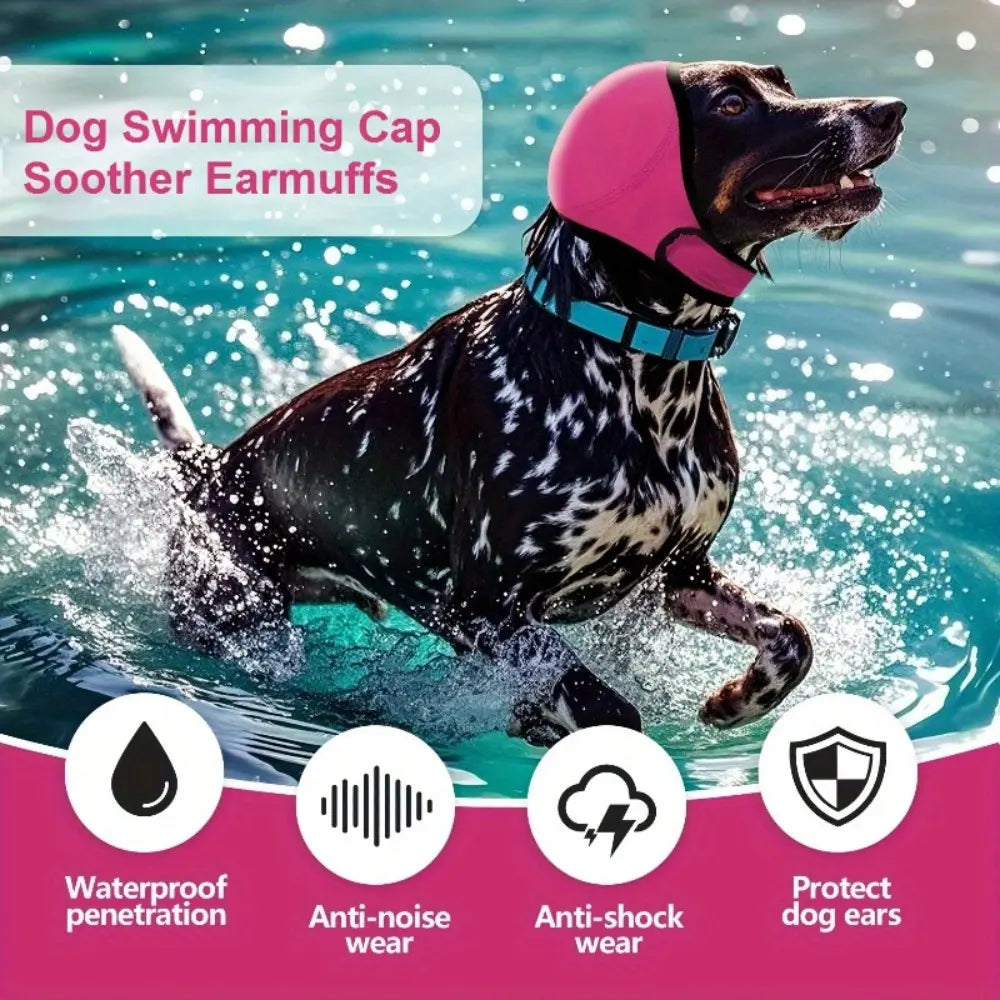 Bark-a-Lounger: Fido's Fashionable Ear Muff Wonder for Silent Beach Vacays!